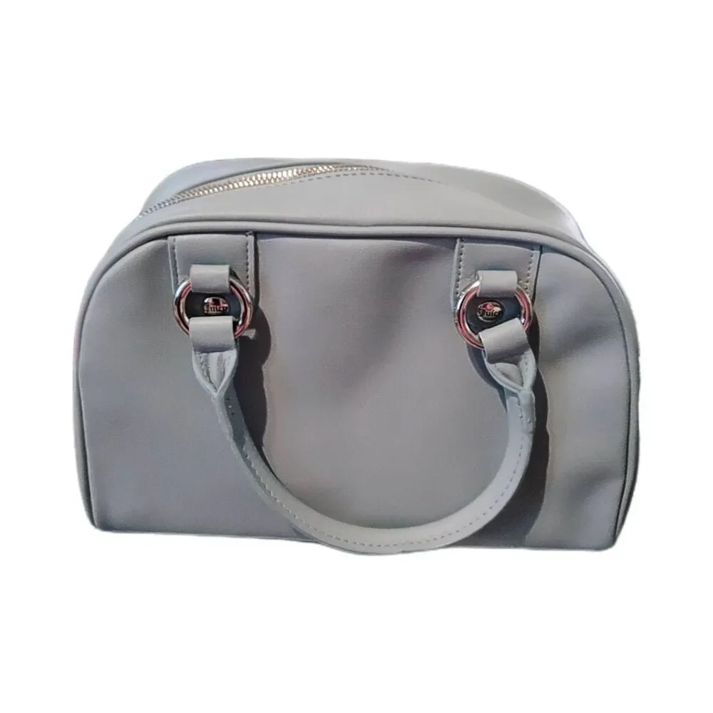 NWT~JUICY COUTURE Lt. Wash Denim Taking the Lead Bowler Style Satchel Bag